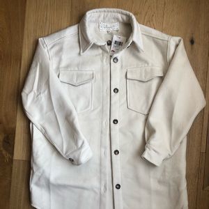 Pink Martini Charley coat (shacket). Ivory, size M, never worn.